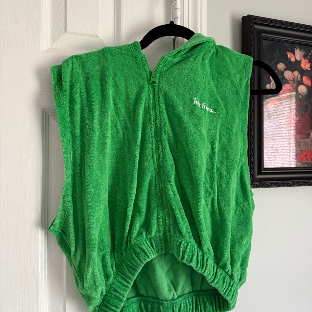 Green Hooded Vest